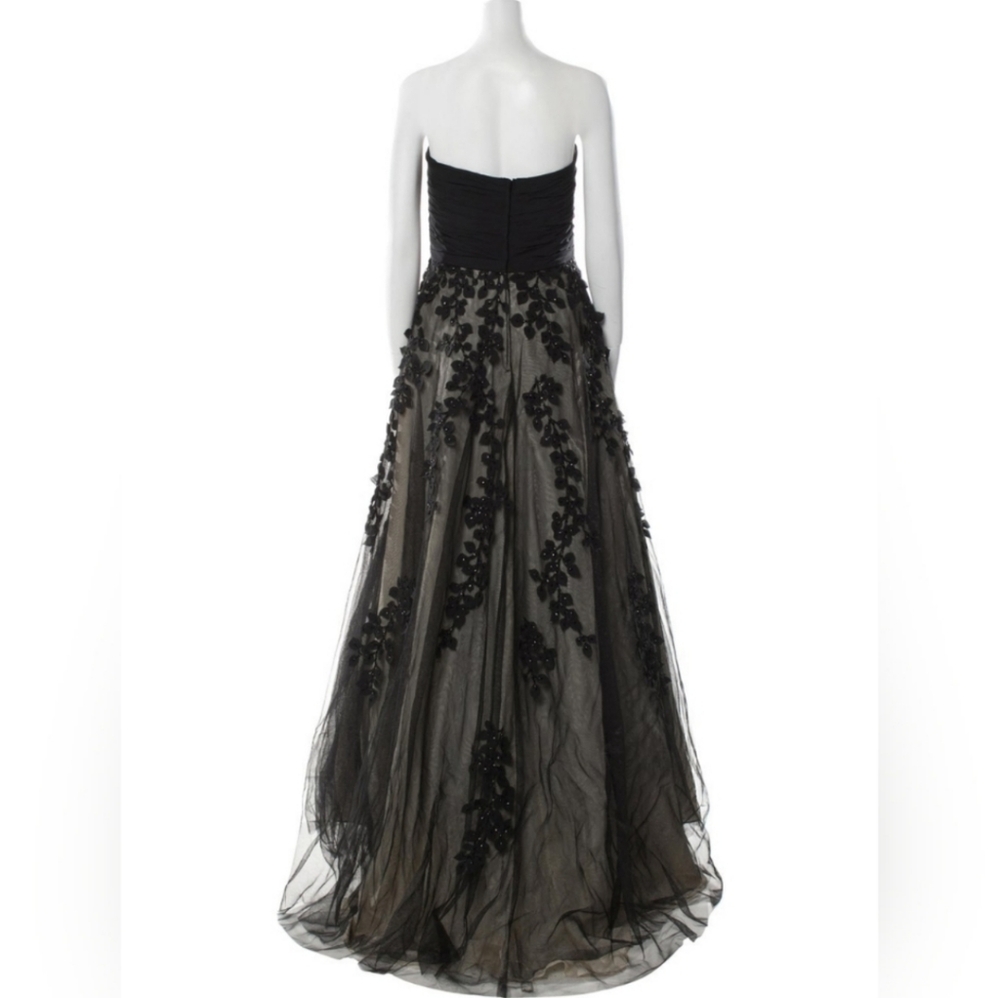Basix Black Label Strapless Gown Dress Size 8 - Picture 3 of 16